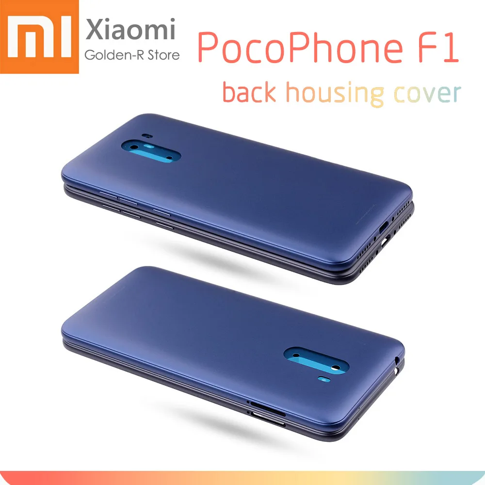 Для Xiaomi PocoPhone F1 крышка батареи задняя корпуса дверь чехол Pocophone + ключ для боковой