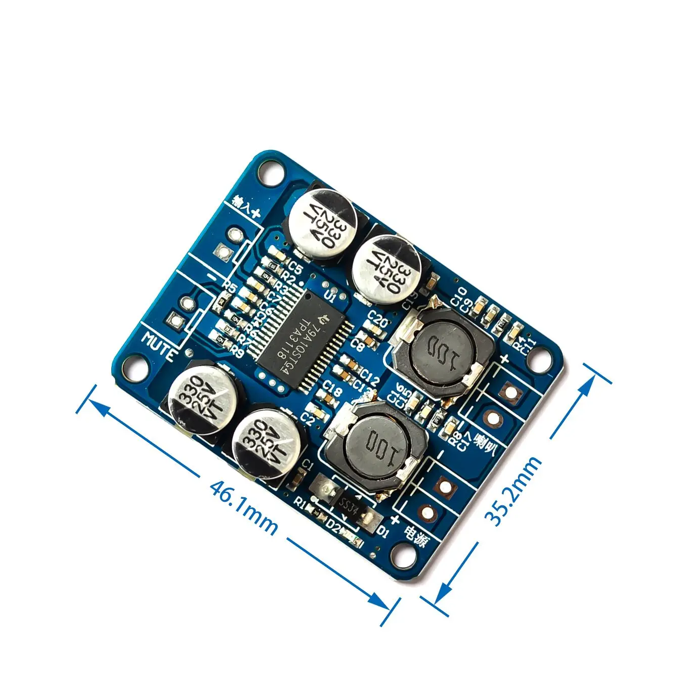 TPA3118 PBTL моно плата цифрового усилителя 1x60 Вт 12 в 24 усилитель мощности|power amp|digital