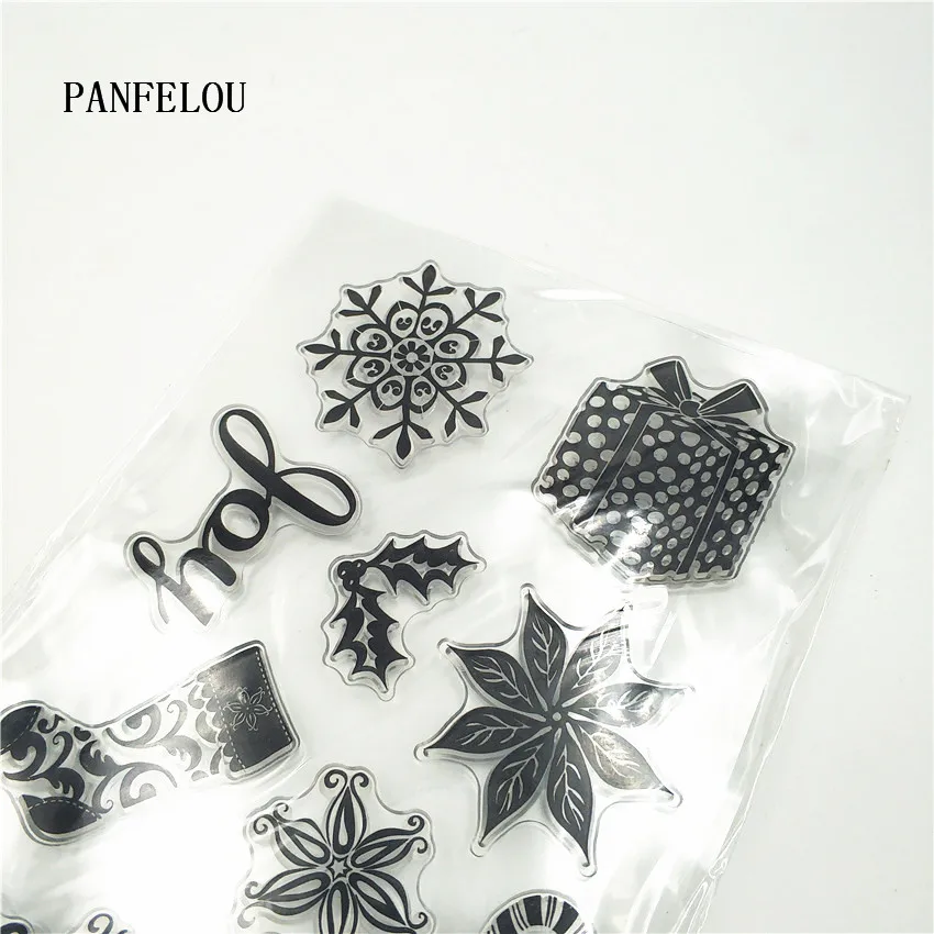 PANFELOU Пасхальный Подарочный пакет прозрачный силиконовый штамп/печать DIY