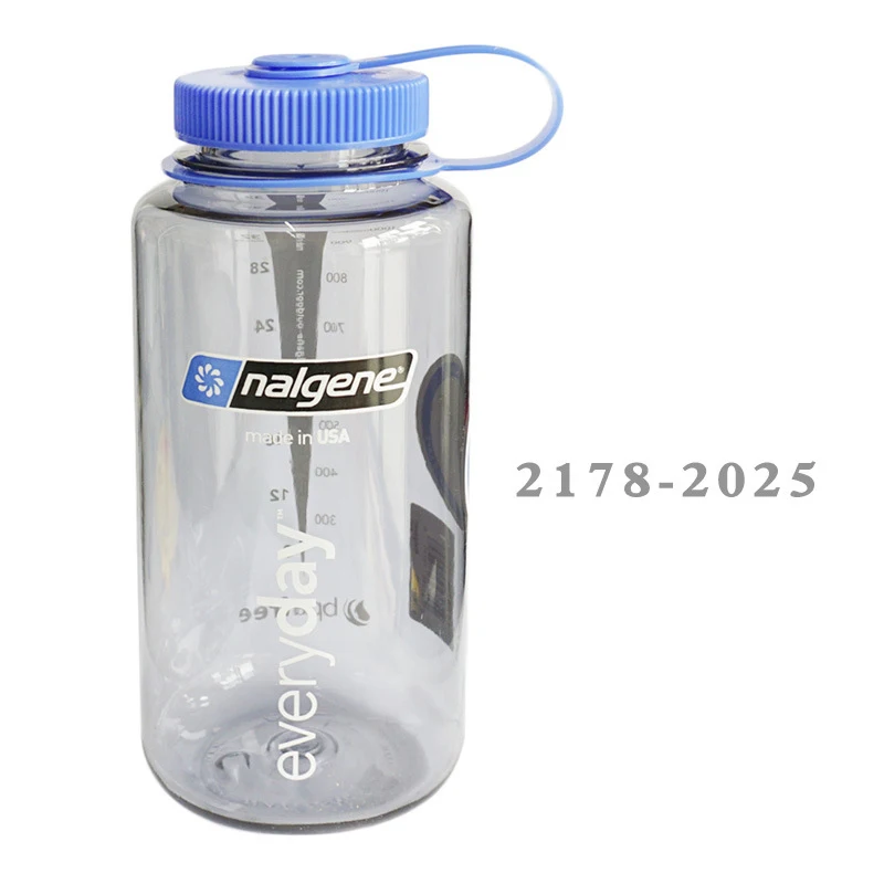Nalgene Портативный Спорт на открытом воздухе чашки пластиковый стакан воды Велосипеды спортивный чайник герметичные чашки Пеший Туризм Спортивная бутылка для воды 1000 мл - Цвет: 2178-2025