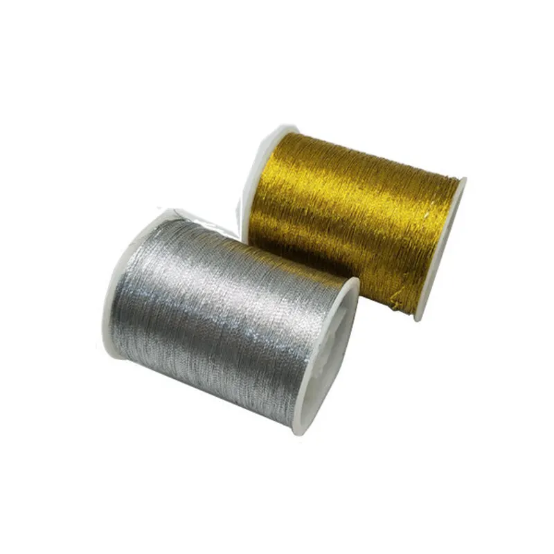 Gold and Silver Золото/серебро 109 ярдов нитки для швейной машины полиэстер вышивка крестиком сильные нитки для швейных принадлежностей AA8509 - Цвет: Gold and Silver