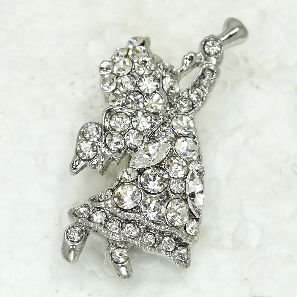 Прозрачные стразы брошь в форме ангела C408 A|brooch fashion|fashion broochfashion pins brooches |