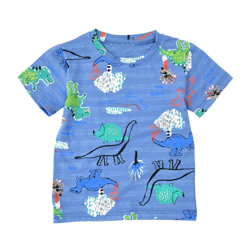 Новая детская одежда милые топы летние детские футболки для мальчиков и девочек