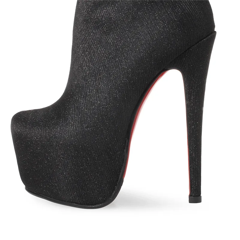 YMECHIC/Свадебная обувь для невесты вечерние ботинки на очень высокой платформе