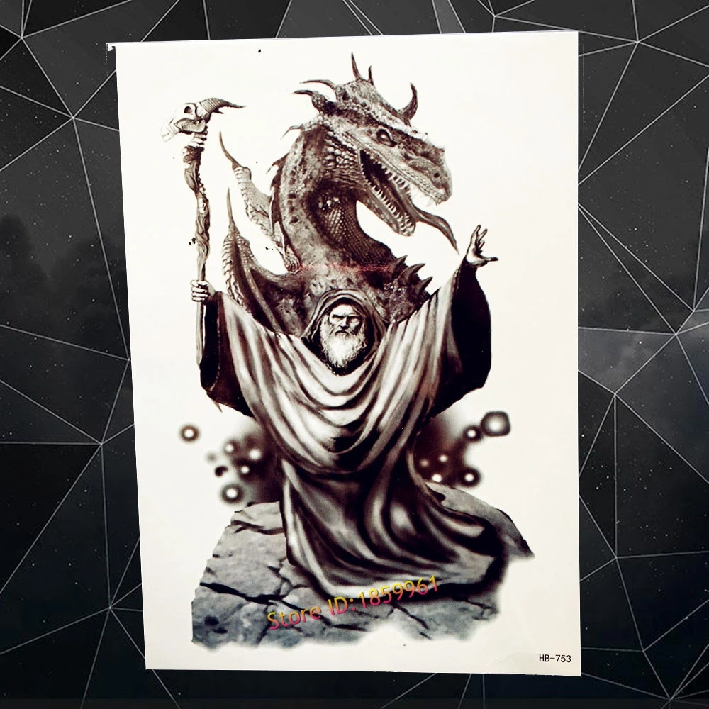 Водонепроницаемый уникальный красный лиса часы Временные татуировки стикер для