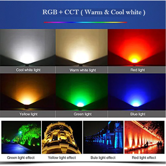 Светильники Milight светодиодный светильник спот Wi-Fi RGB+ CCT двойной белый+ RF Remote+ Wi-Fi хаб Управление 6 Вт 12 Вт 10 шт. по DHL