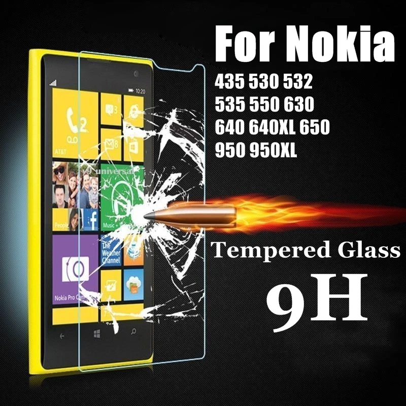 9H Закаленное стекло протектор экрана для Microsoft Nokia Lumia 640 640XL 535 950 950XL 650 630 625 550 532 530 435