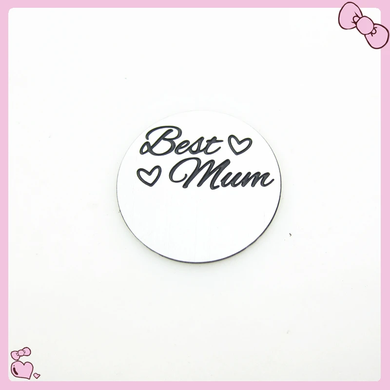

New arrive 22mm large best mum window plate floating pendant charms fit 30mm glass floating locket