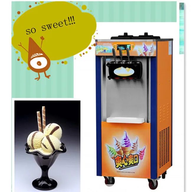 220В коммерческая машина для производства мягкого мороженого|ice cream maker machine|soft ice