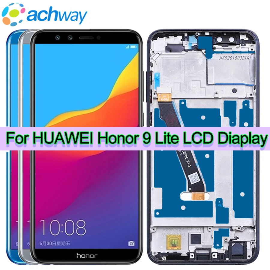 Оригинальный экран для Huawei Honor 9 Lite ЖК дисплей сенсорный с рамкой LLD L31 L22A|Экраны