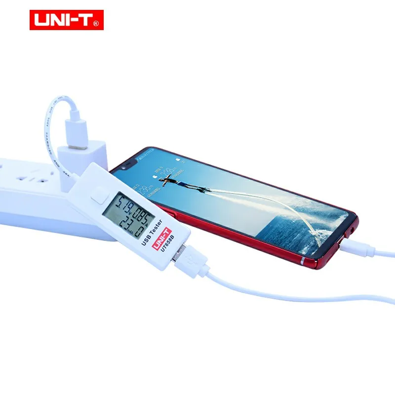 UNI T UT658B USB Тестер Вольтметр Амперметр цифровой ЖК дисплей Напряжение монитор