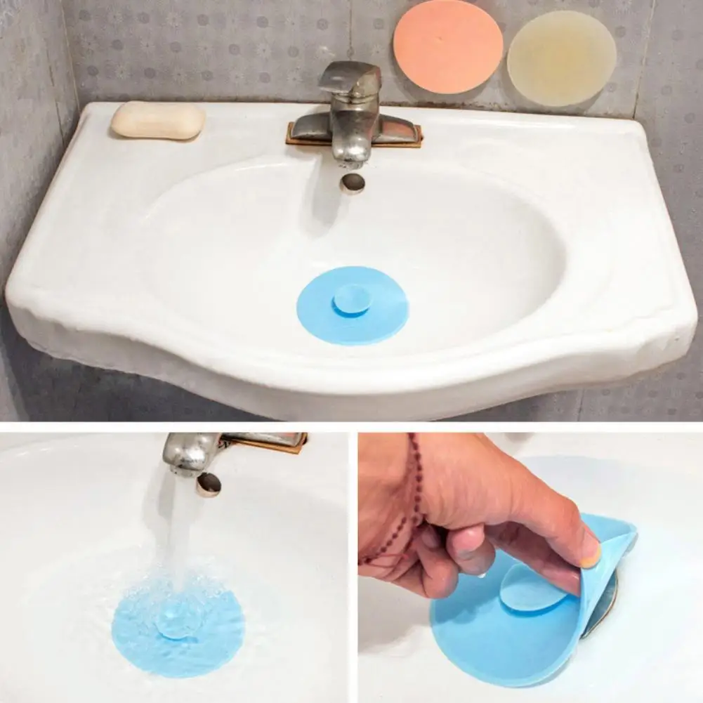 

Kitchen Suction Cup Silicone Floor Drain Pool Cover Bathroom Pool Sink Leakproof And Odor Resistant Water Basin Water Stopper