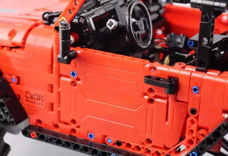 Cada C61006 Technic серии RC внедорожный автомобиль авантюрист красный джип модель строительные блоки дистанционное управление RC SUV автомобили кирпичи светодиодные