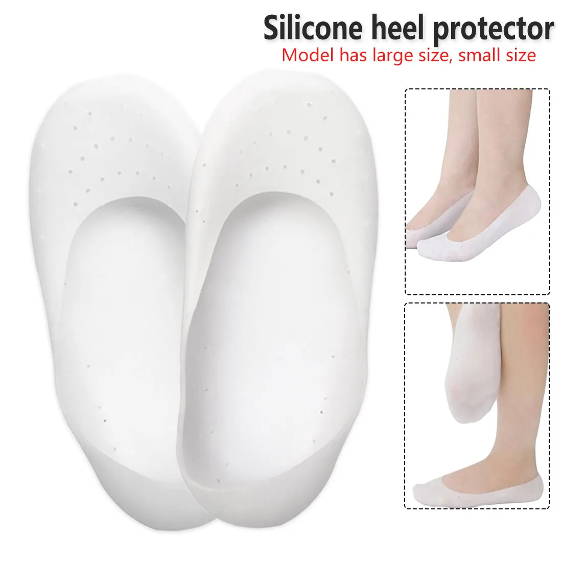 Силиконовые ноги полный набор пятки защиты крышки дамы растрескивания носки