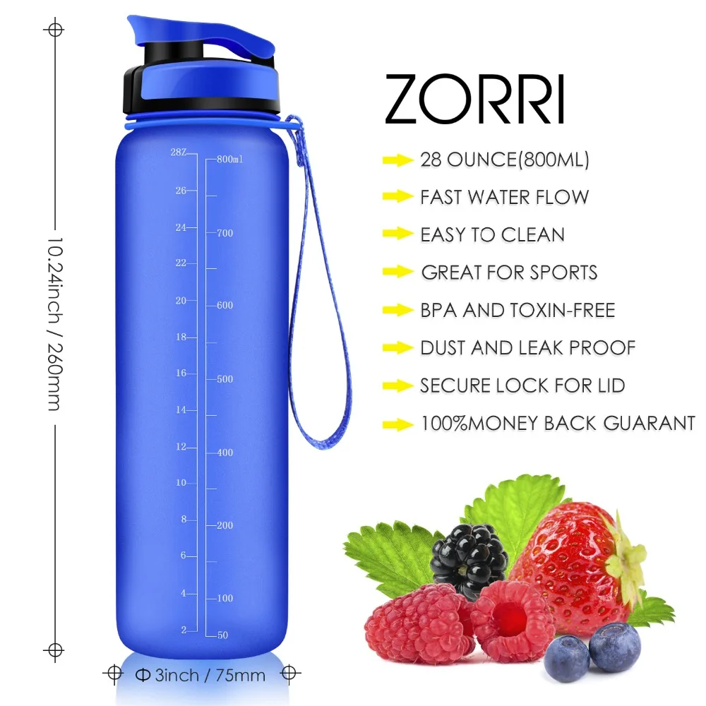 ZORRI, новинка, шейкер, Спортивная бутылка для воды, тыква+ бутылки, модная, Bpa бесплатно, портативная, для туризма и кемпинга, бутылка, 1000 мл, garraf