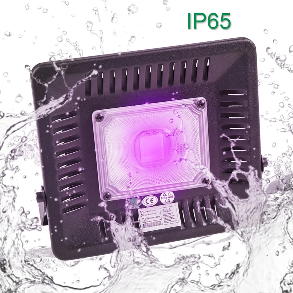 Waterproof Led UV Lamp 395nm 50W Ultraviolet Cure Metal Detector Subzero Quartz Black Light Germicidal Disinfection GEL Curing | Лампы и