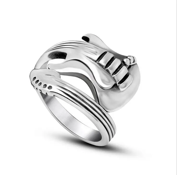 Винтажное панк ювелирное изделие рок музыка палец группа мужчины и женщины пары