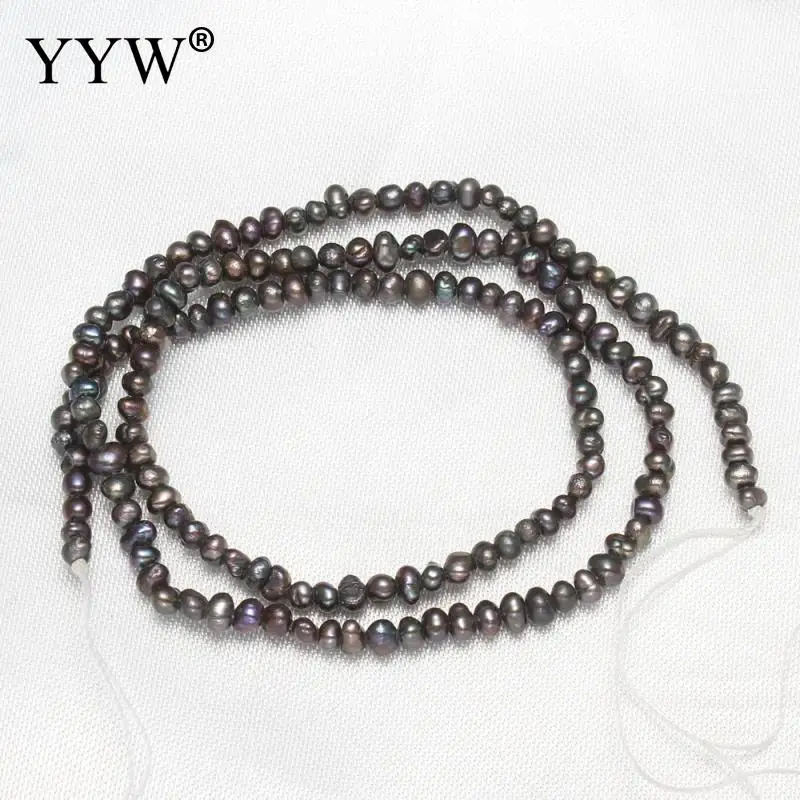 Натуральный пресноводный жемчуг черные бусины 2-3 мм прибл. 0 8 | Украшения и