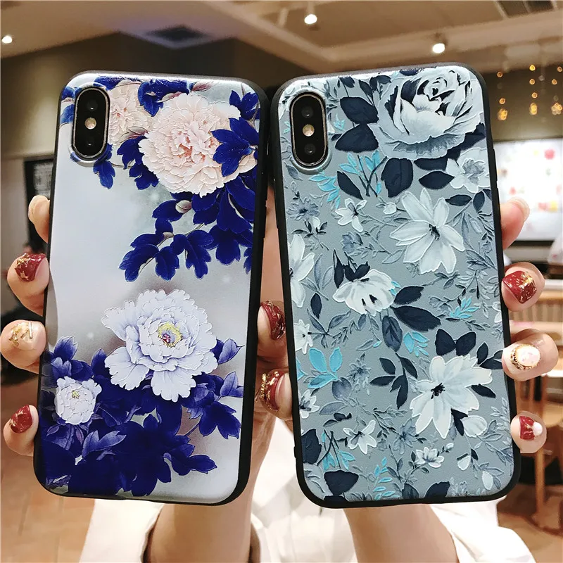 Цветок чехол для iPhone 7 Plus 6 сексуальные девчушки Мягкие TPU крышка 7X8 X XS MAX XR случае