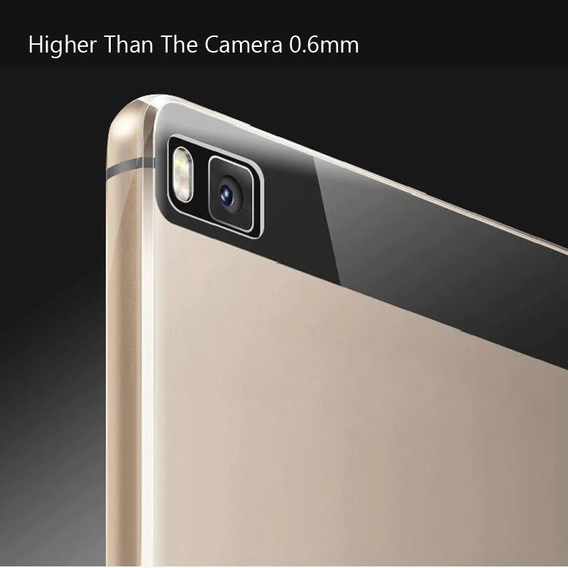 Yihailu For Huawei P8 5.2&quot Lite 5.0&quot 2015 Soft Clear TPU Case Transparent Silicon Ultra Thin Slim Back Cover Mini |