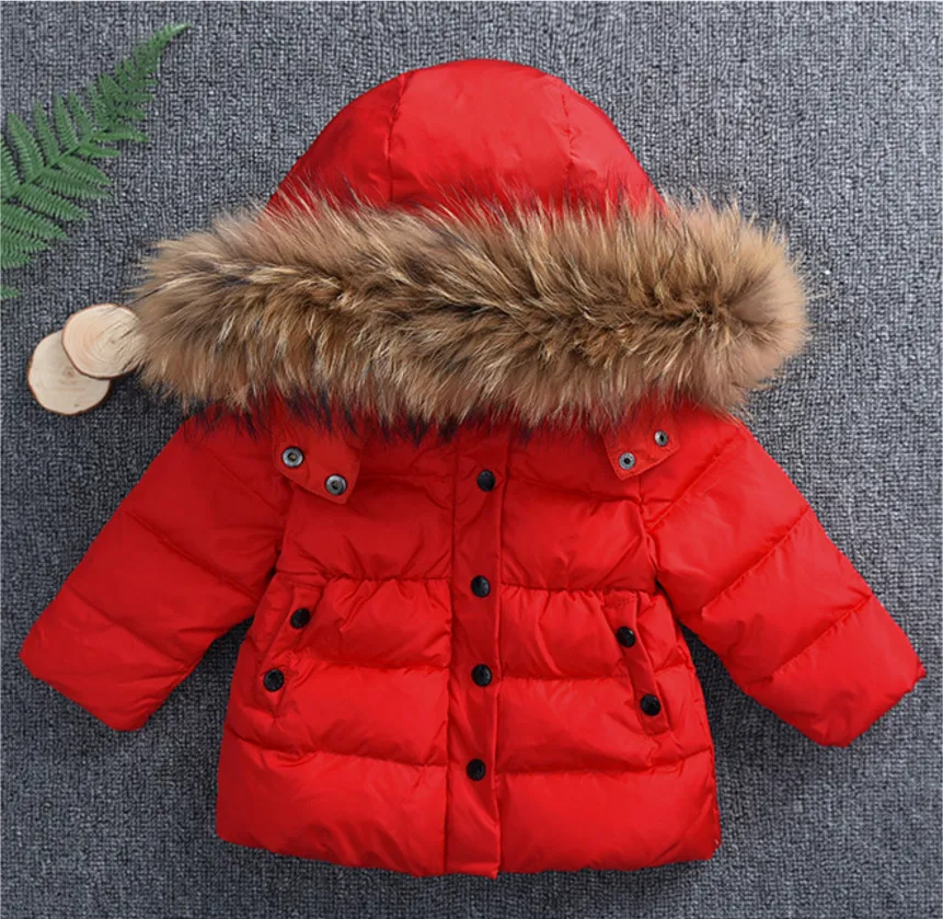 Boys Winter Coats Baby Girls Jacket Kids Warm Outerwear Children Coat 2018 Fashion Clothing Thick Hooded jackets | Детская одежда и
