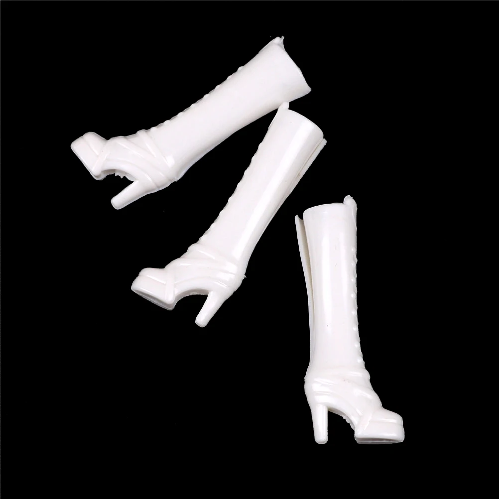 3 пар/лот белая Кукла длинная обувь модная Милая Ассорти для куклы аксессуары