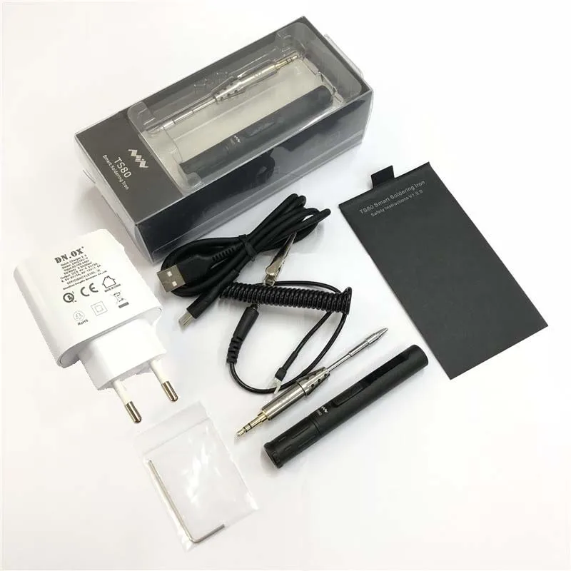 TS80 Мини Новый Умный Портативный Цифровой паяльник инструмент Электрический TS D25