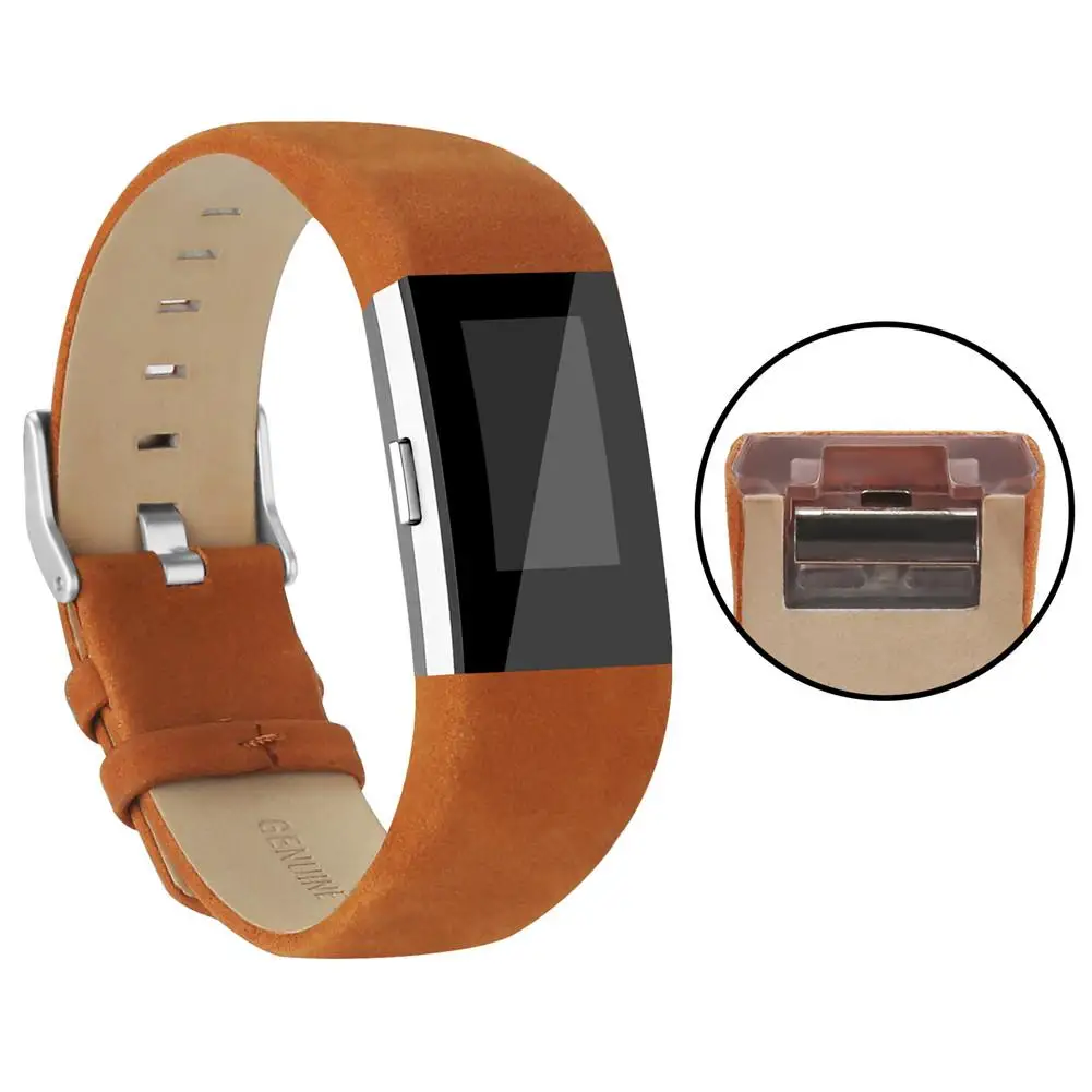 Топ ремешок из натуральной кожи Fitbit Charge 2 умный Браслет сменный Браслет пульсометр мягкий удобный ремешок