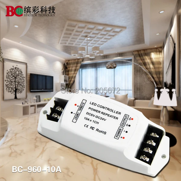 Bc-960-10a Мощность ampilier 10A * 1 канал LED повторитель Данных/LED моно усилитель