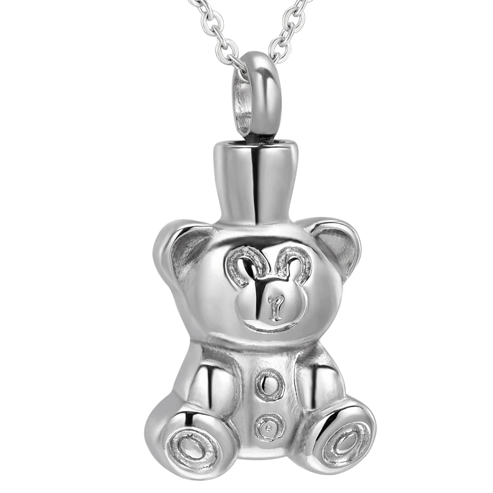 MiniCremation нержавеющая сталь Cute Bear на урнир погребальный пепел подвеска-сувенир