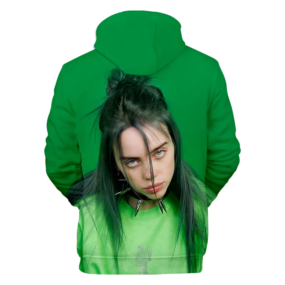 Новая Толстовка уличная billie eilish модная Толстовка мужская/wo Мужская толстовка модная певица хип-хоп унисекс толстовка с принтом Топ