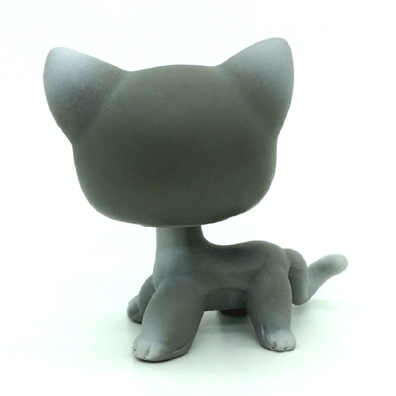 Настоящий Pet Shop Lps игрушки коллекции стоячий Короткий волос Кот белый табби черный такса собака колли большой датчан