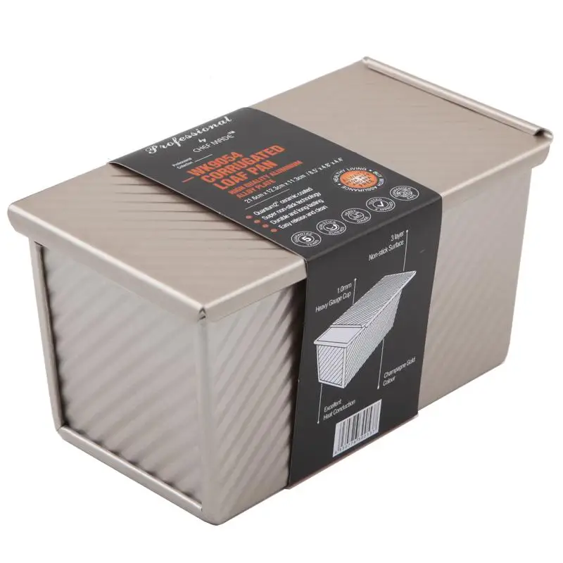 Chef Made Kitchen Accessories Toast Box With Lid Mold Cake Bread Baking Oven Household Non-stick Pan Low Prices And Good Faith - Цвет: wk9054
