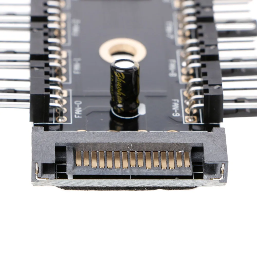 SATA 1 10 Way PWM охлаждающая док станция 12 В 4 контактный разъем питания PCB адаптер для