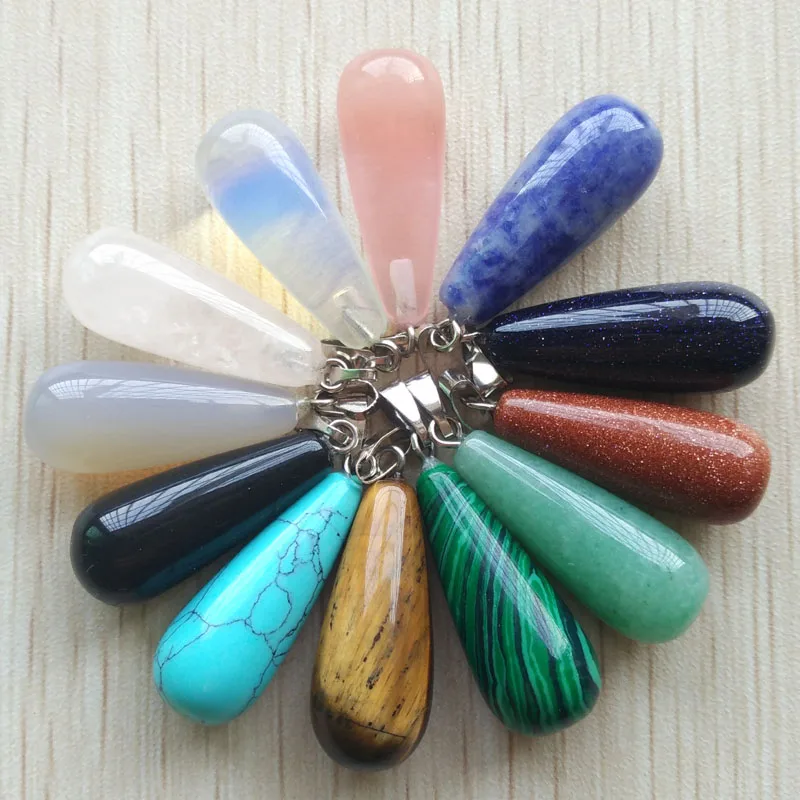 Бесплатная доставка оптовая продажа 2018 модные подвески из натурального камня