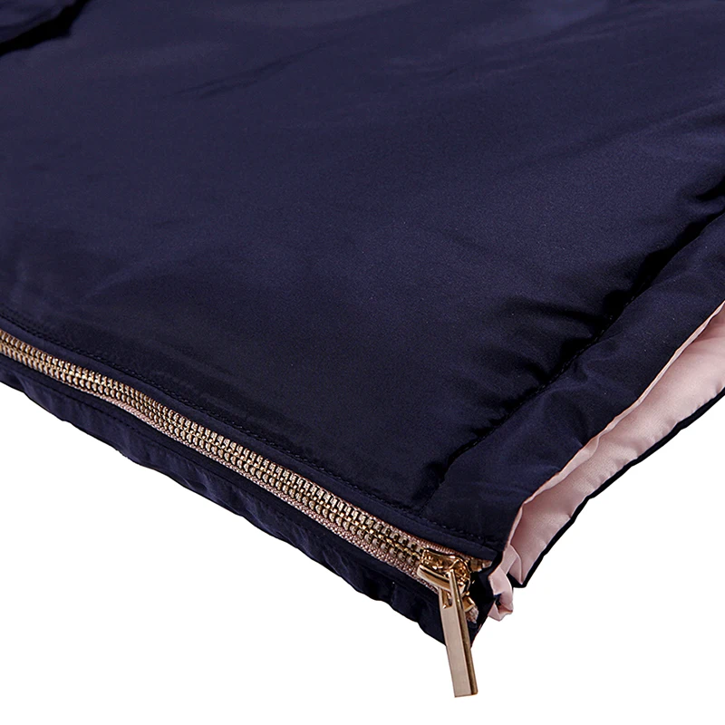 GLO STORY отправлены из ЕС Для женщин зимние длинные Густой мех с капюшоном парки