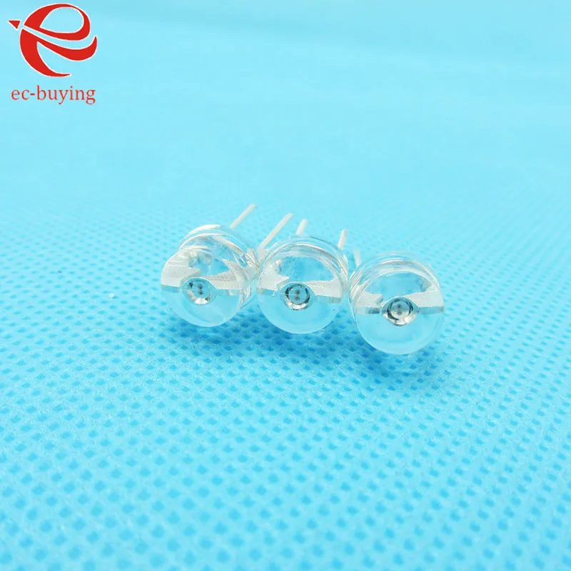 8 мм синяя соломенная шляпа светодиодные излучающие диоды сверхъяркая лампа