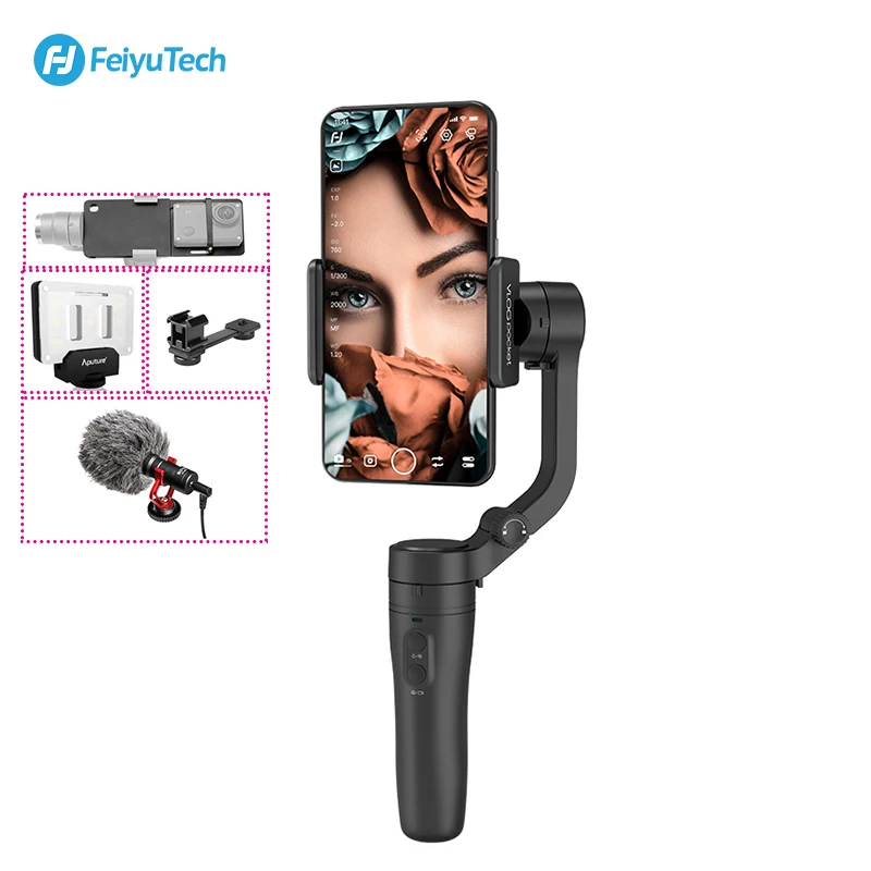 

Карманный мини-Стабилизатор FeiyuTech Vlog, 3-осевой Ручной Стабилизатор для смартфона IPhone X, Iphone, HUAWEI, XIAOMI, Vlog Gimbal