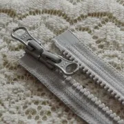 2 Pcs/lot Long Plastic Resin Ykk Zipper Black Coffee Blue Off White Red green Double Open Two-way Fasteners Sewing Accessories - Цвет: light grey as photo