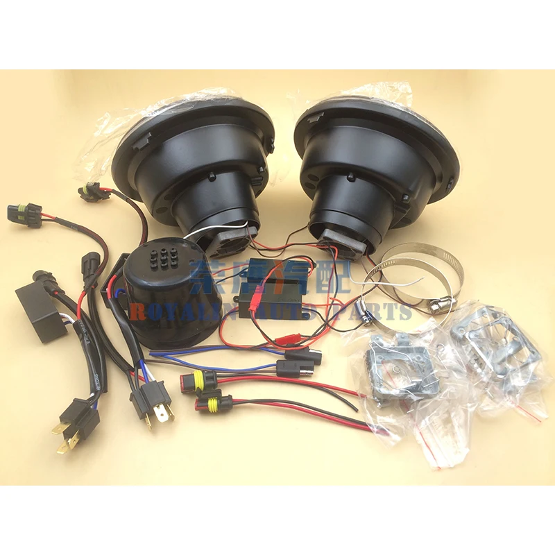 ROYALIN 7 &quotдля 07-15 Jeep Wrangler JK фары без ошибок с автомобильными DRL Hi/Lo Q5 Биксеноновые