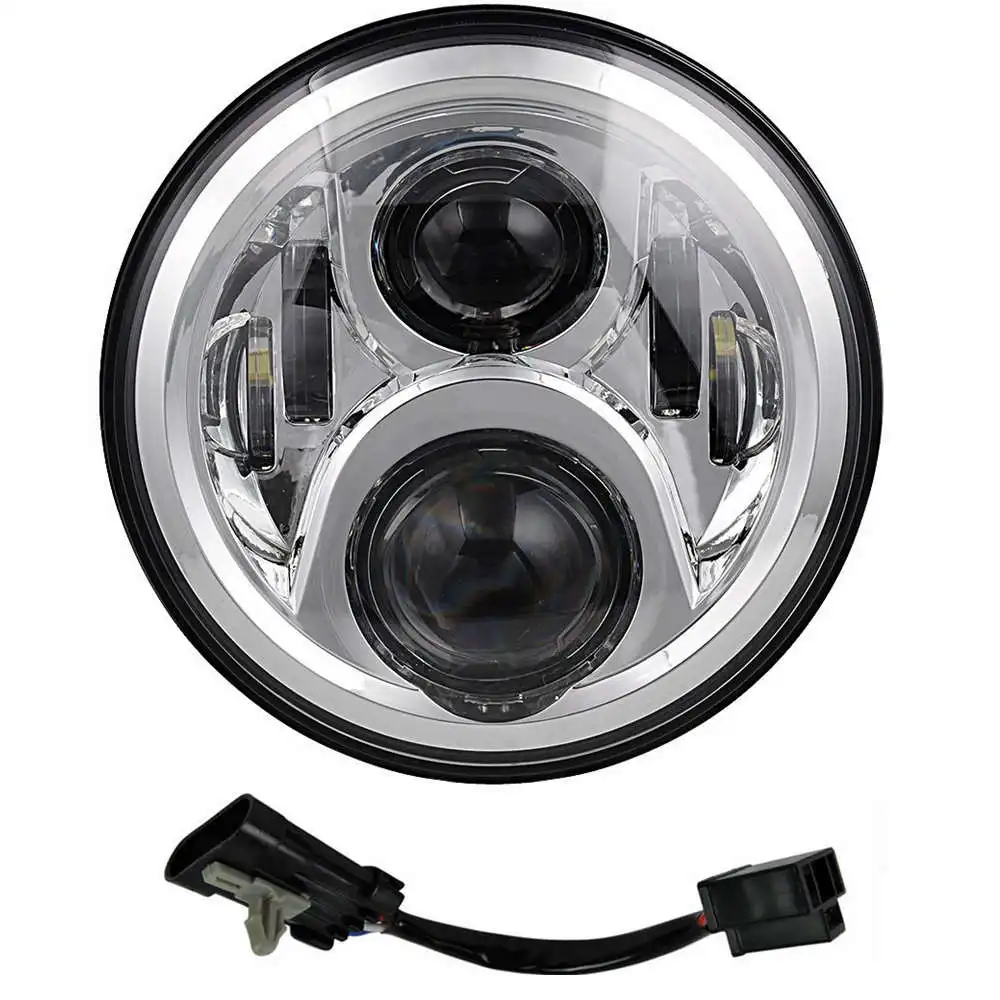 only 7 in headlamp C Точка " дюймовый светодиодный фар для поездок на мотоцикле Ducati Monster 1000 600 620 695 750 800 900 S4R спортивные 4,5 дюйма светодиодные противотуманные лампы 7" монтажный кронштейн - Цвет: only 7 in headlamp C