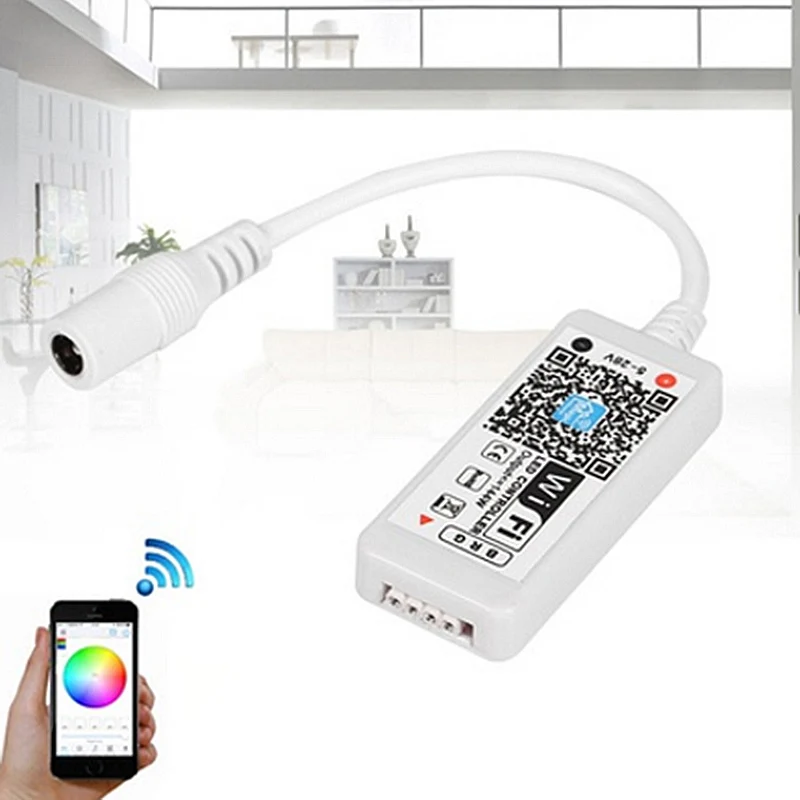 DC5-28V мини RGB Wifi умный контроллер диммер выход 3 канала работает на Android / IOS