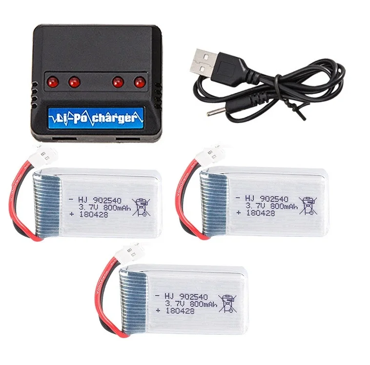 3 7 В 800 мАч LiPo батарея для X5C X5 X5SW RC Drone Quadcopter запасные части батареи | Игрушки и