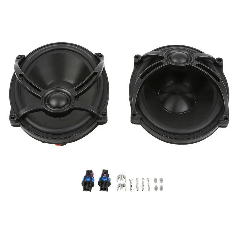 Черный 5 &quotx 7&quot седельная сумка крышка динамика для Harley Touring Electra Street Glide Road King FLHTCU