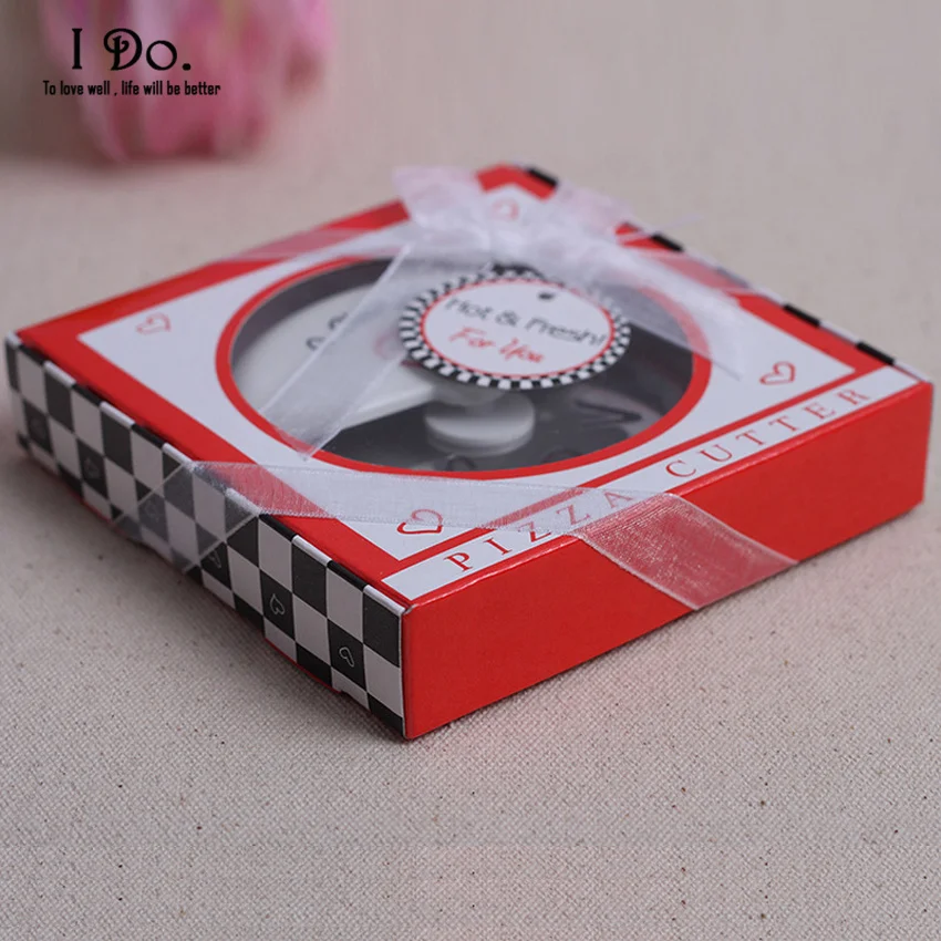 Бесплатная доставка Кусочек любви Pizza Cutter свадебной и подарки свадьба поставок