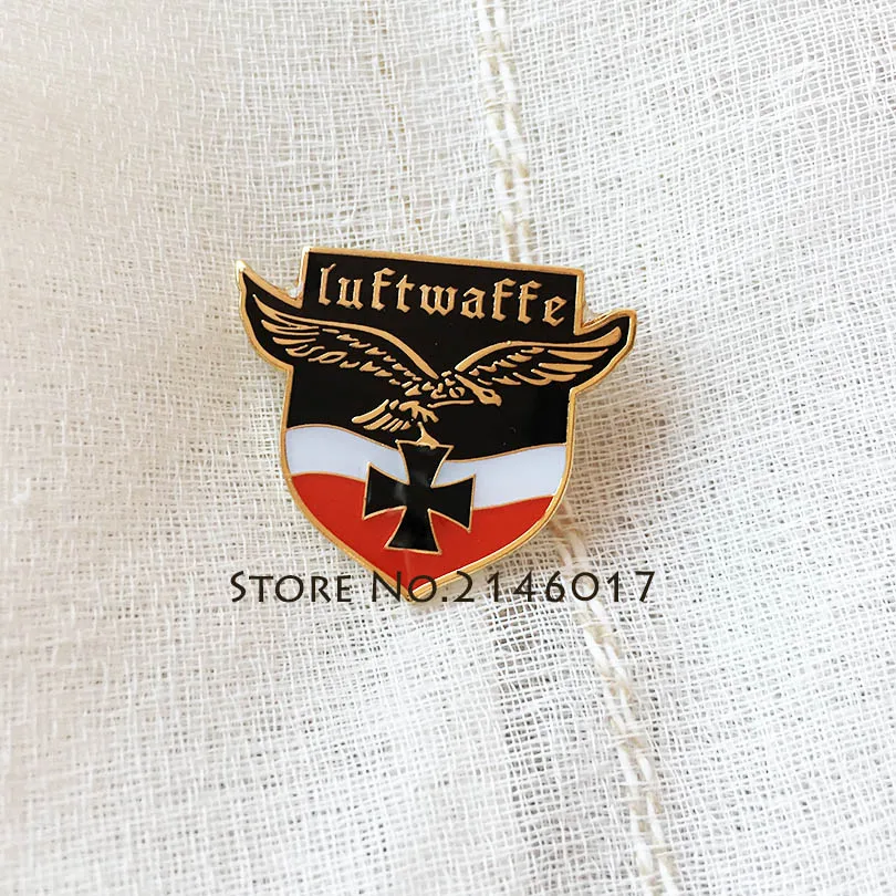 

10pcs Soviet Badge Metal Luftwaffe Brooch WW2 German Military Army Empire Eagle Custom Pins and Badges Soft Enamel Lapel Pin