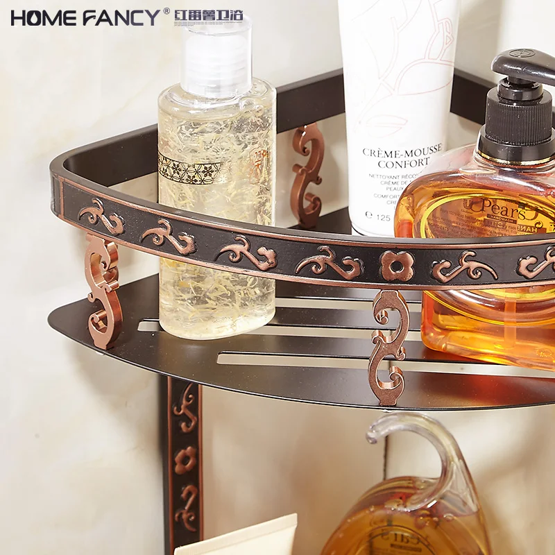 Antiques Black Aluminum Bath Hardware Hanger Set Package Towel Rack Bar Paper Holder Shelf Hook Brush Bathroom Accessories Sj1 |