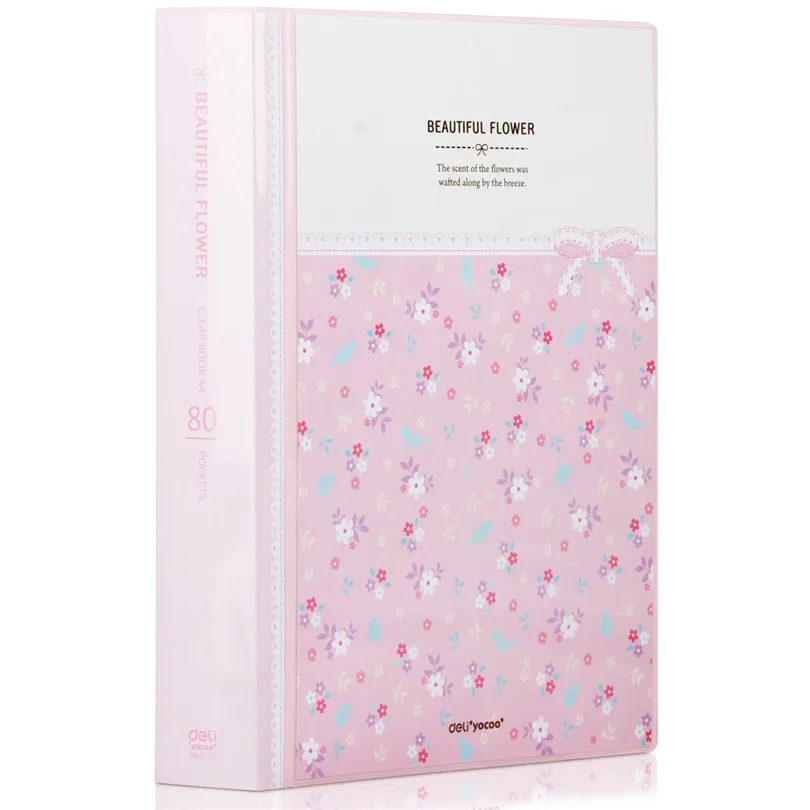 

Deli A4 File Folder for documents Office stationery supplies PP folder Data Book Folder 80 pages A4 clip business folder