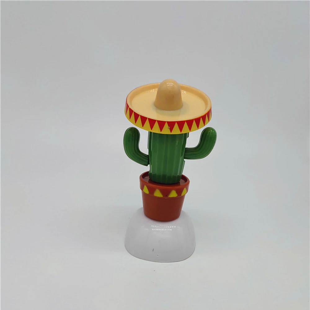 New 1pc Cactus Automatic Swinging Parts Solar Energy Pendulum Doll Decoration Crafts | Дом и сад