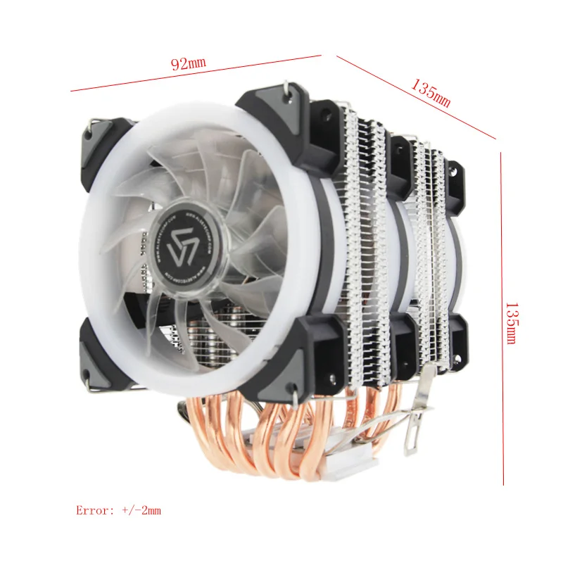 alseye dr 90 cpu cooler 6 heat pipes with rgb fan 4pin pwm 90mm cpu fan for computer lga775115x136620111200 am2am3am4 free global shipping